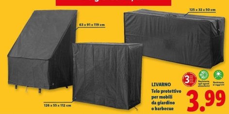 Livarno - Telo Protettivo Per Mobili Da Giardino O Barbecue