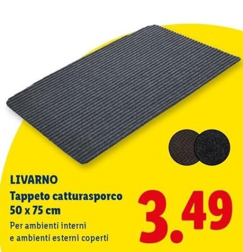 Livarno - Tappeto Catturasporco 50 X 75 Cm