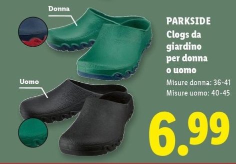 Parkside - Clogs Da Giardino Per Donna O Uomo