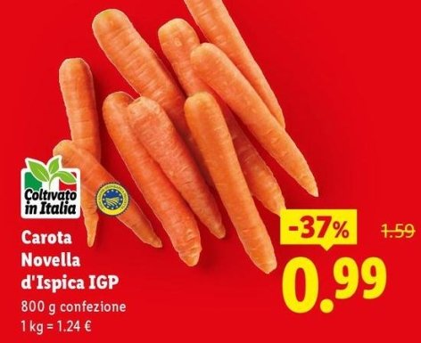 Carota Novella D'Ispica IGP