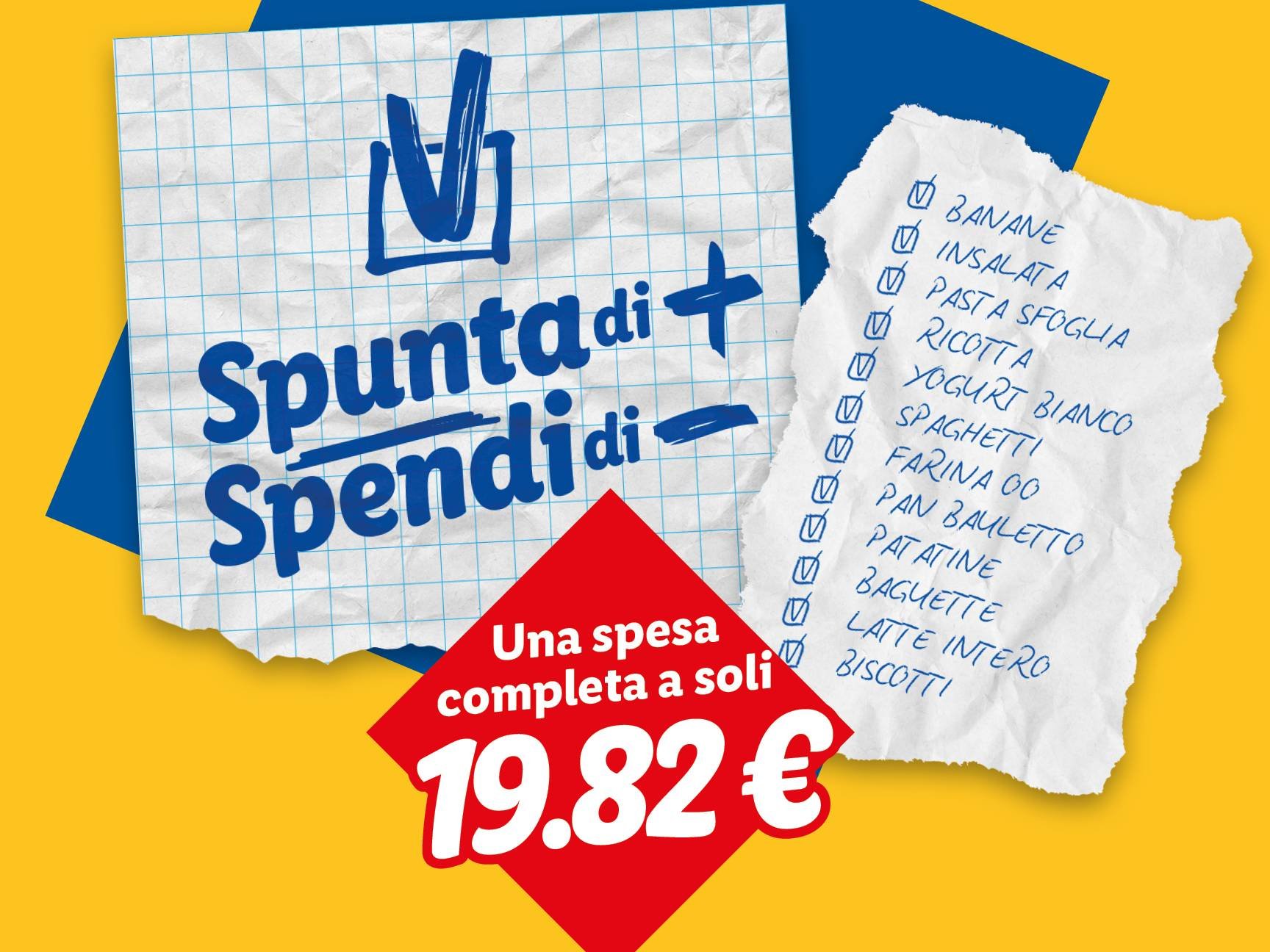 Spunta di + Spendi di -