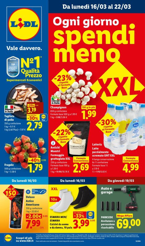 Offerte valide dal 16/03 al 22/03