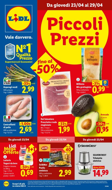 Offerte valide dal 23/04 al 29/04