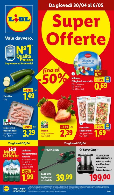 Offerte valide dal 30/04 al 6/05