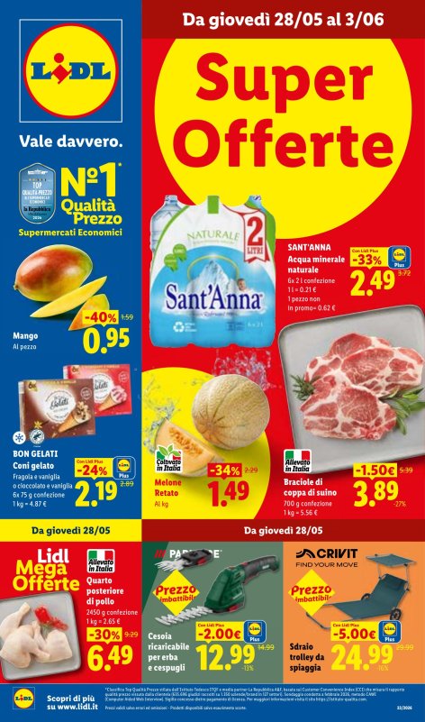 Offerte valide dal 28/05 al 3/06