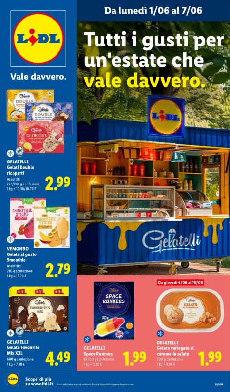 Offerte valide dall'1/06 al 7/06