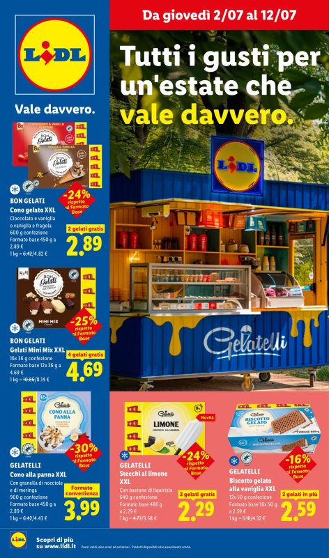 Offerte valide dal 2/07 al 12/07