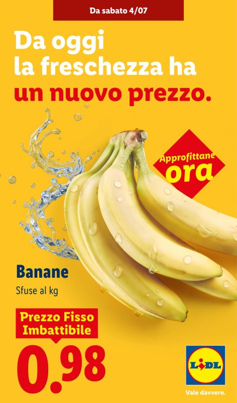 Offerta valida dal 4/07