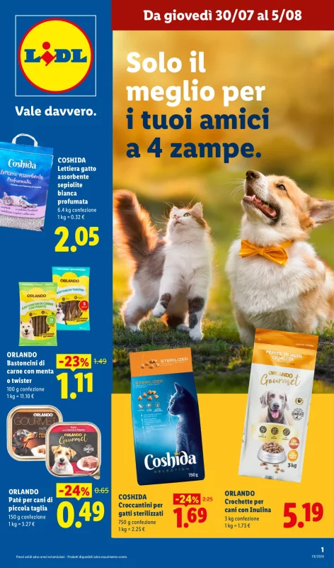 Offerte valide dal 30/07 al 5/08