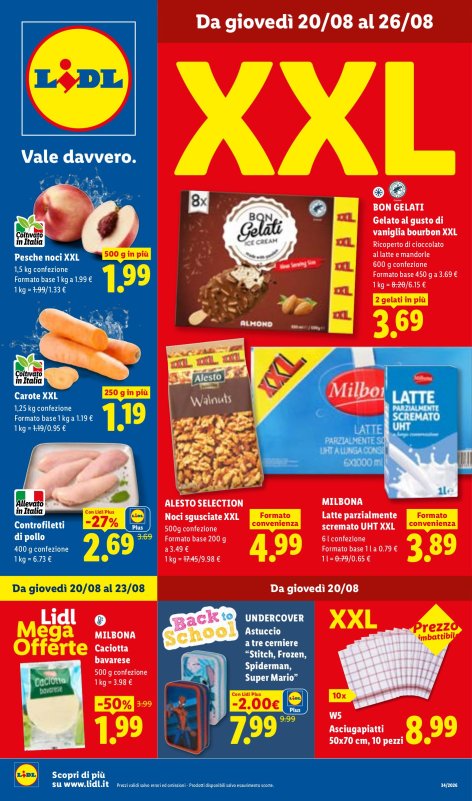 Offerte valide dal 20/08 al 26/08