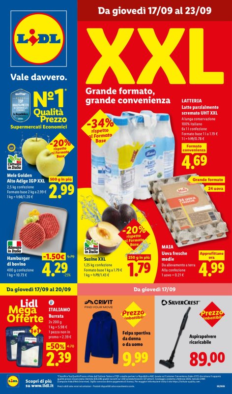 Offerte valide dal 17/09 al 23/09
