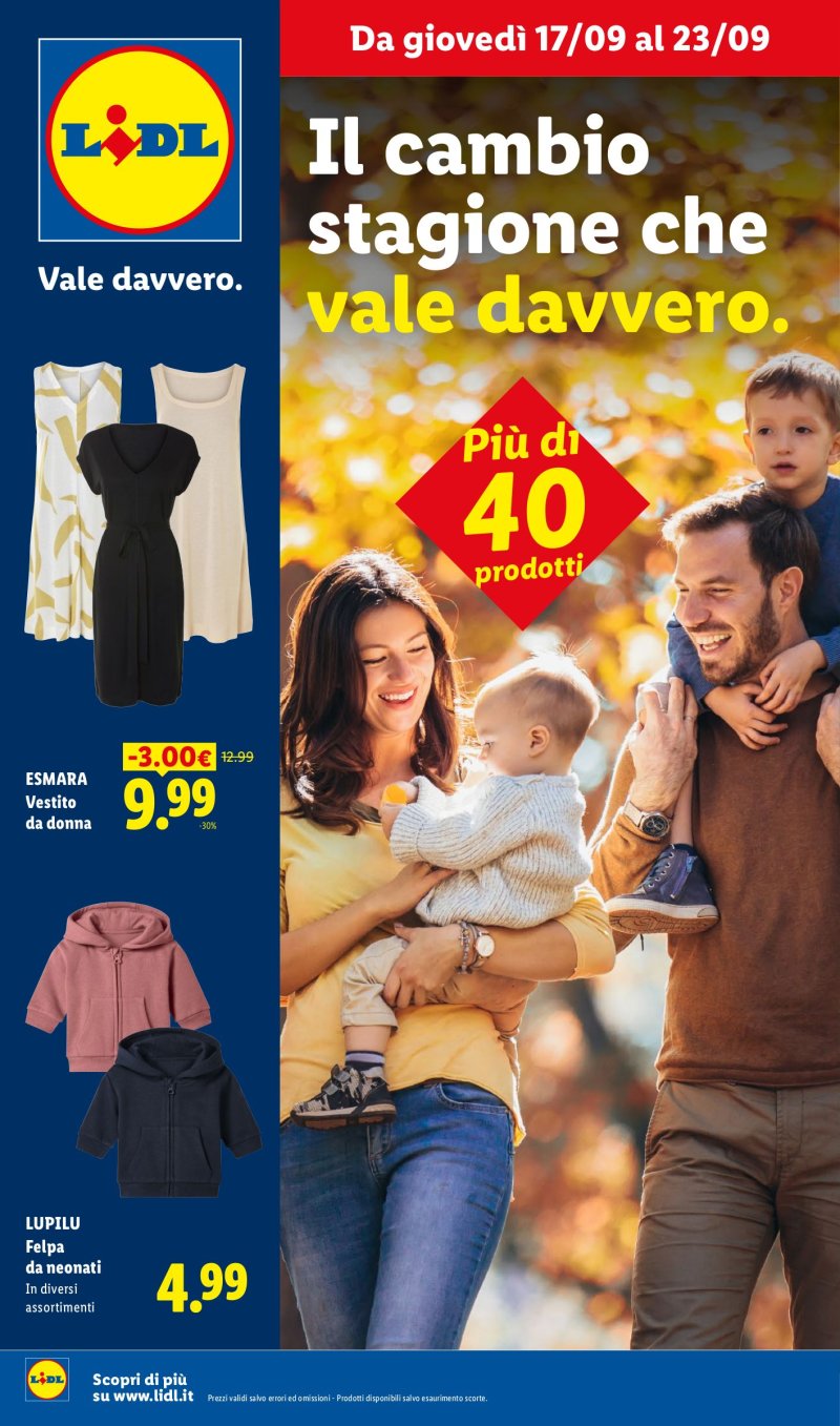 Pagina 1 del volantino Offerte valide dal 17/09 al 23/09
