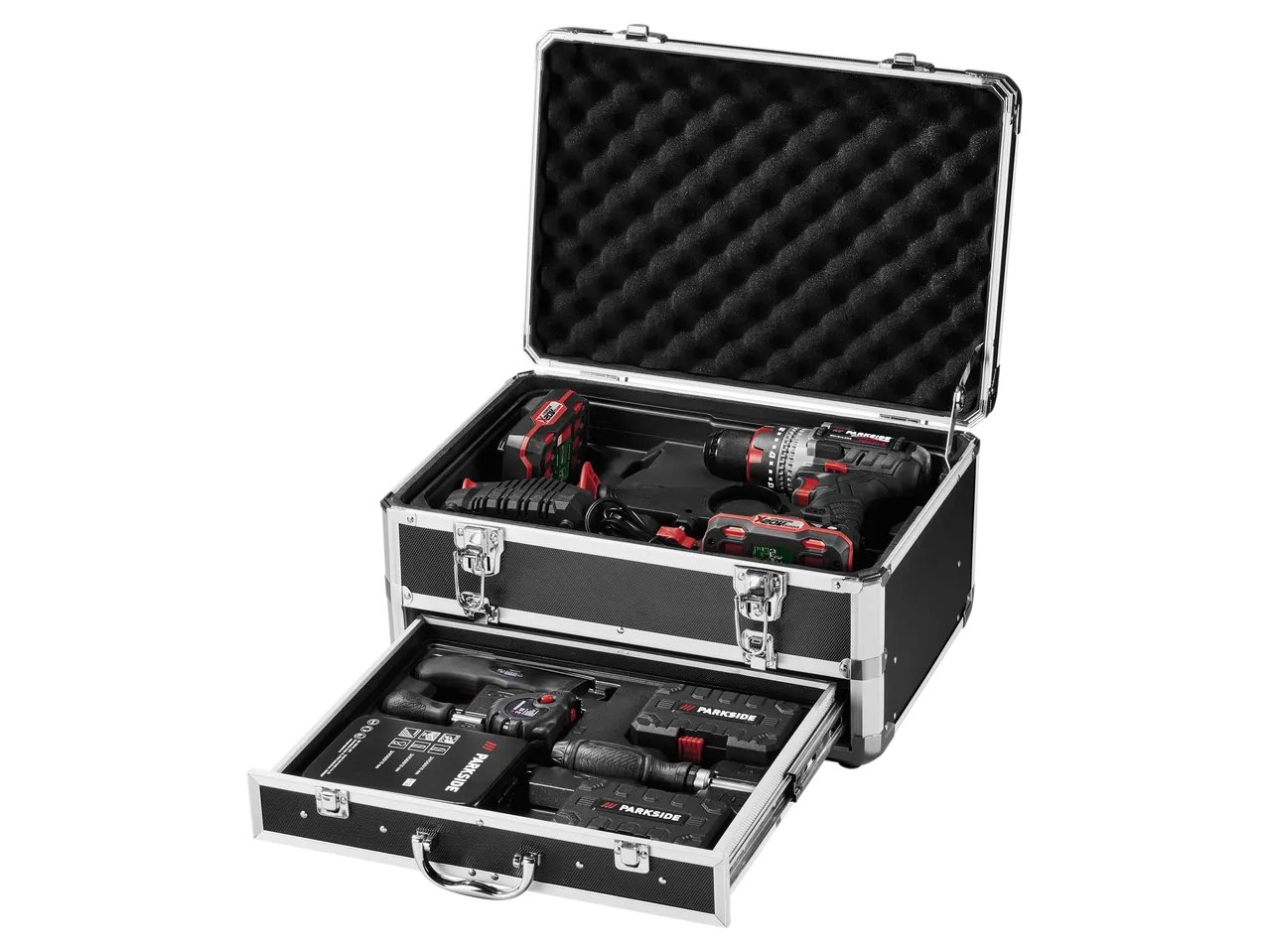 Set trapano a percussione ricaricabile