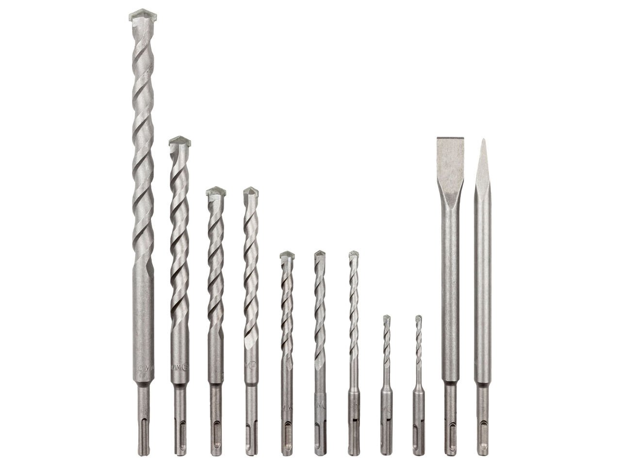 Set punte o set punte e scalpelli per trapano a percussione