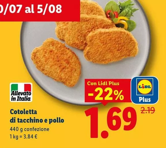 Cotoletta Di Tacchino E Pollo