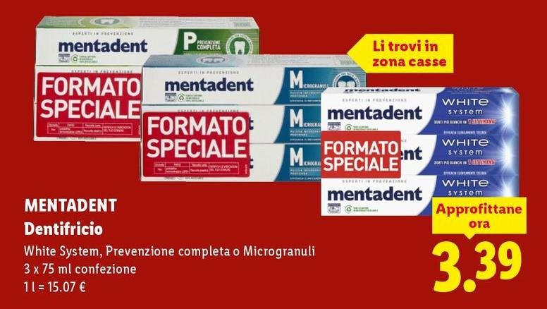 Mentadent - Dentifricio