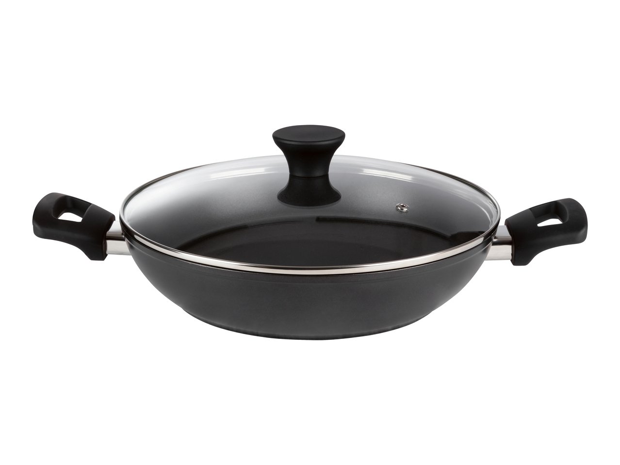 Tegame con coperchio in vetro