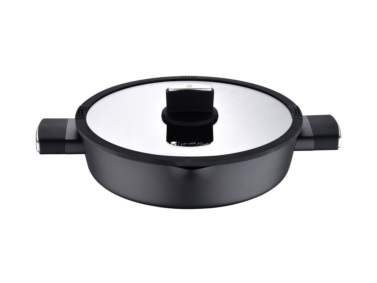 Tegame con coperchio in vetro