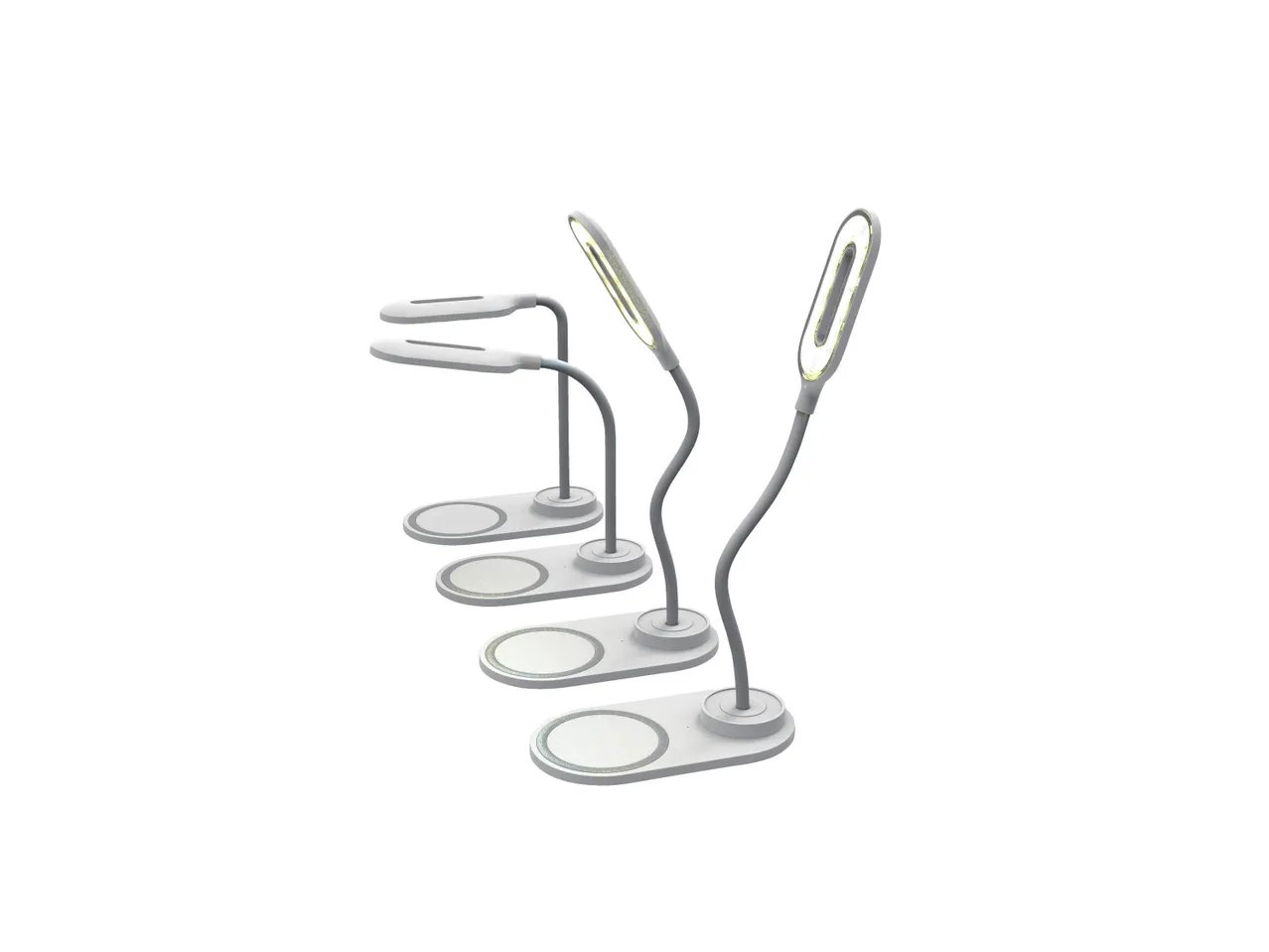 Luce LED con caricatore wireless o luce per videochiamata flessibile