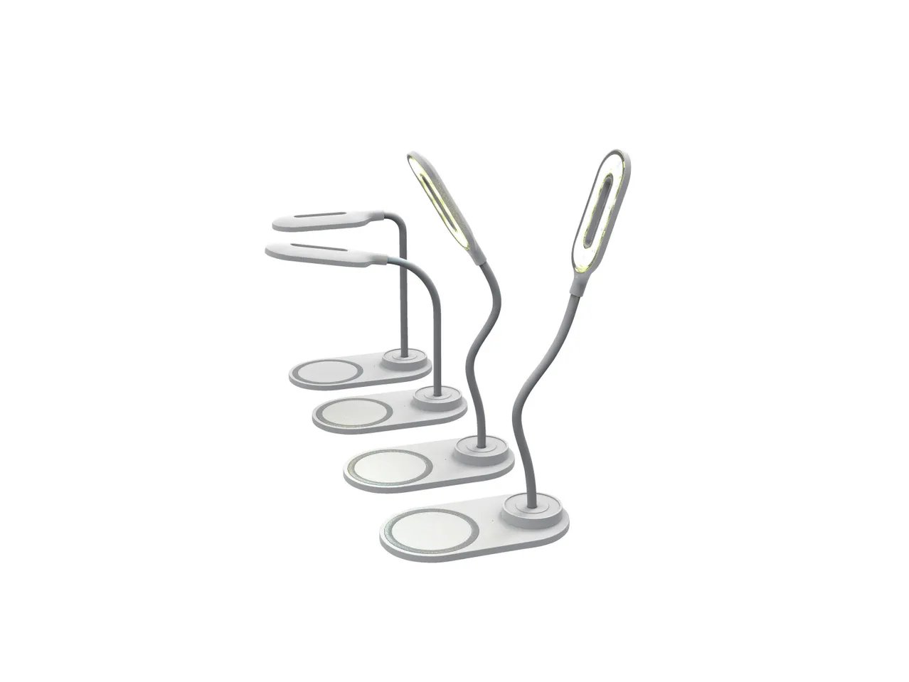 Luce LED con caricatore wireless o luce per videochiamata flessibile