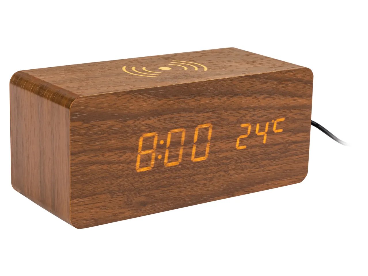 Sveglia digitale con stazione di ricarica QI