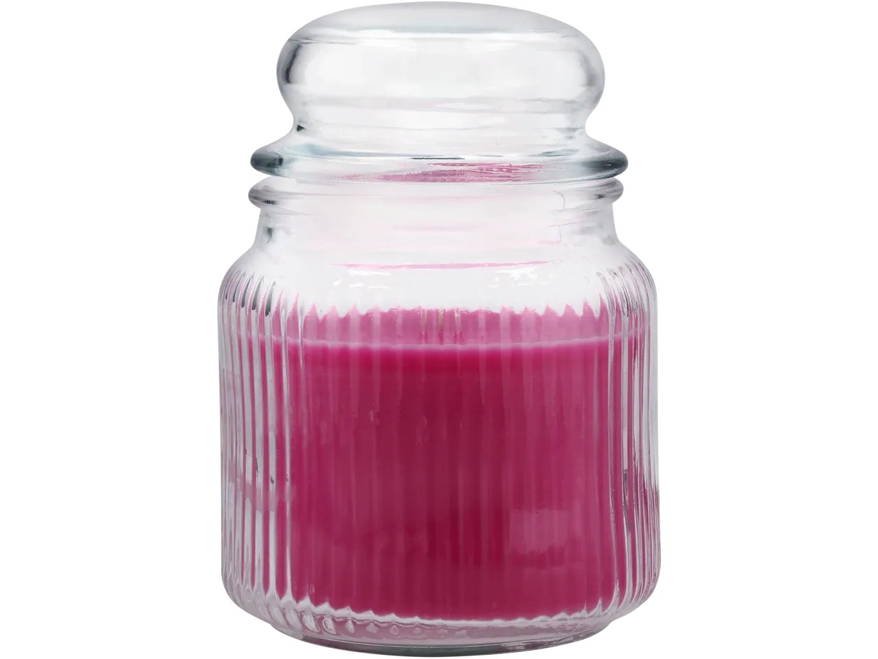 Candela profumata in vasetto con coperchio