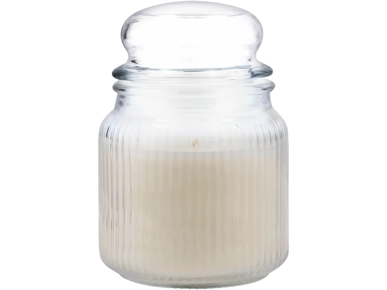 Candela profumata in vasetto con coperchio