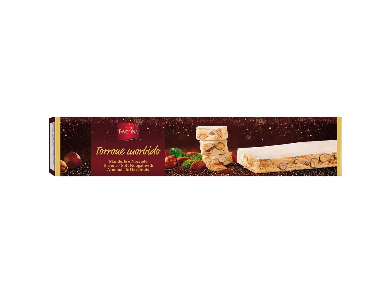 Torrone morbido con mandorle e nocciole tostate
