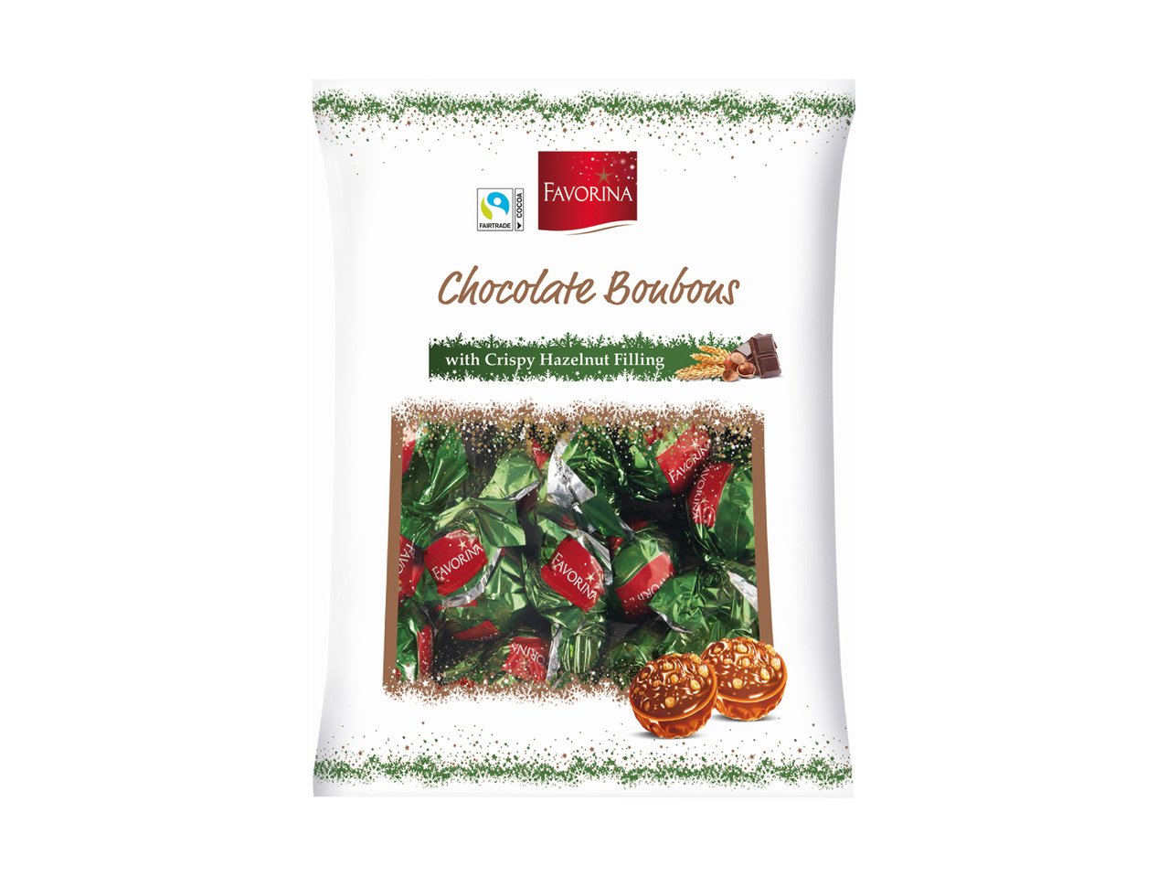 Praline ripiene di cioccolato al latte