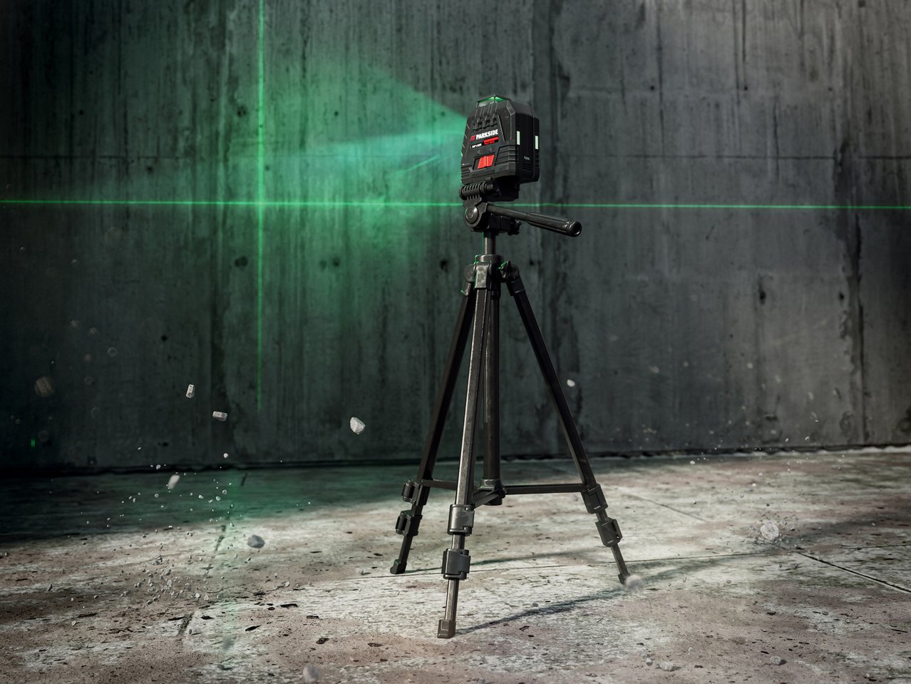 Livella laser a croce ricaricabile con treppiede