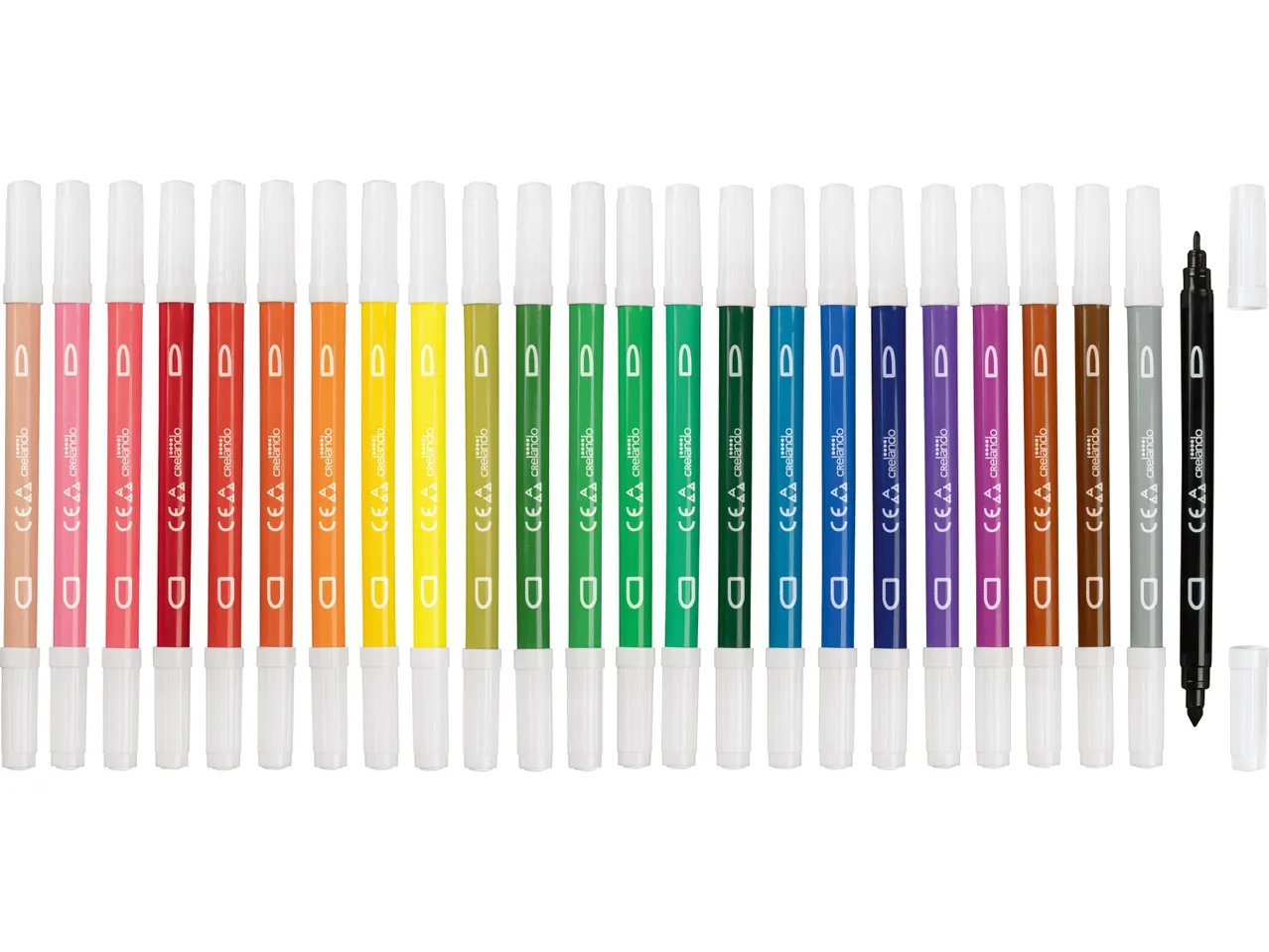 Pennarelli a doppia punta, 24 pezzi