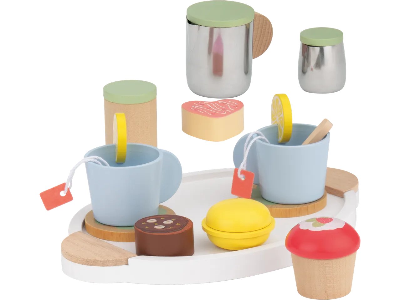 Utensili per cucina giocattolo in legno