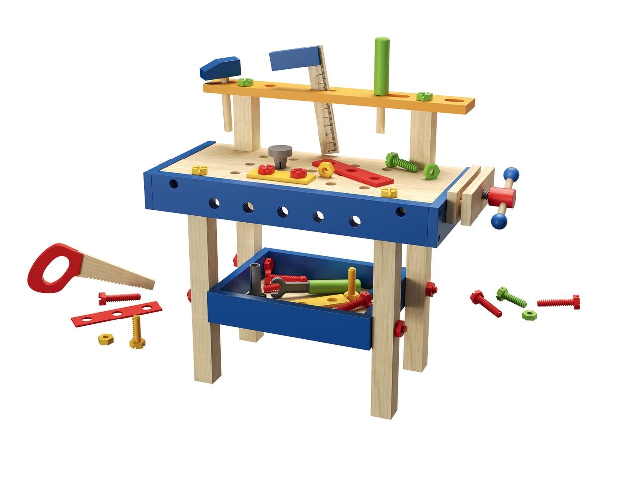 Banco da lavoro, tavolo da trucco o carrello per la spesa per bambini