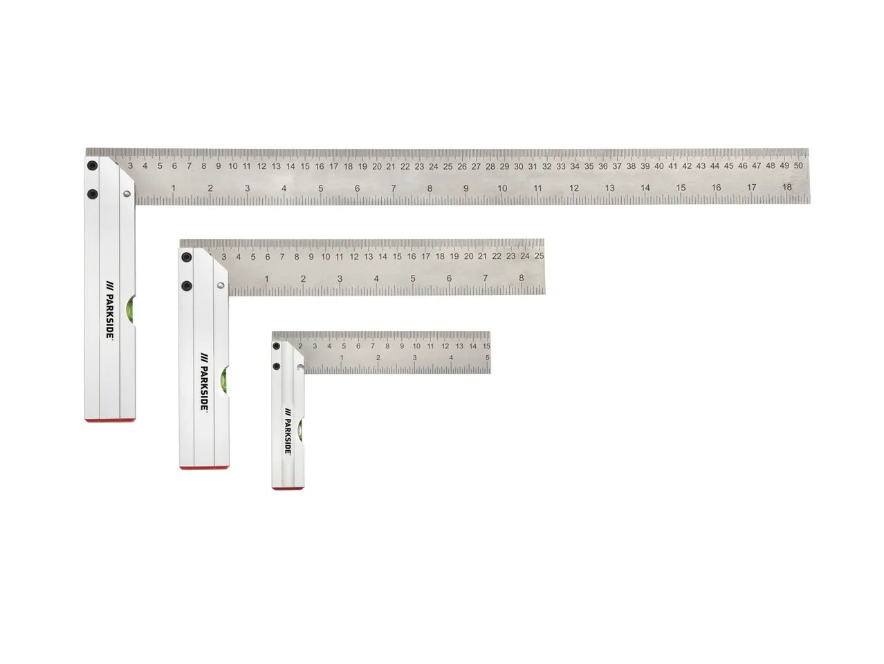 Livella, set squadre o guida di bloccaggio e di taglio