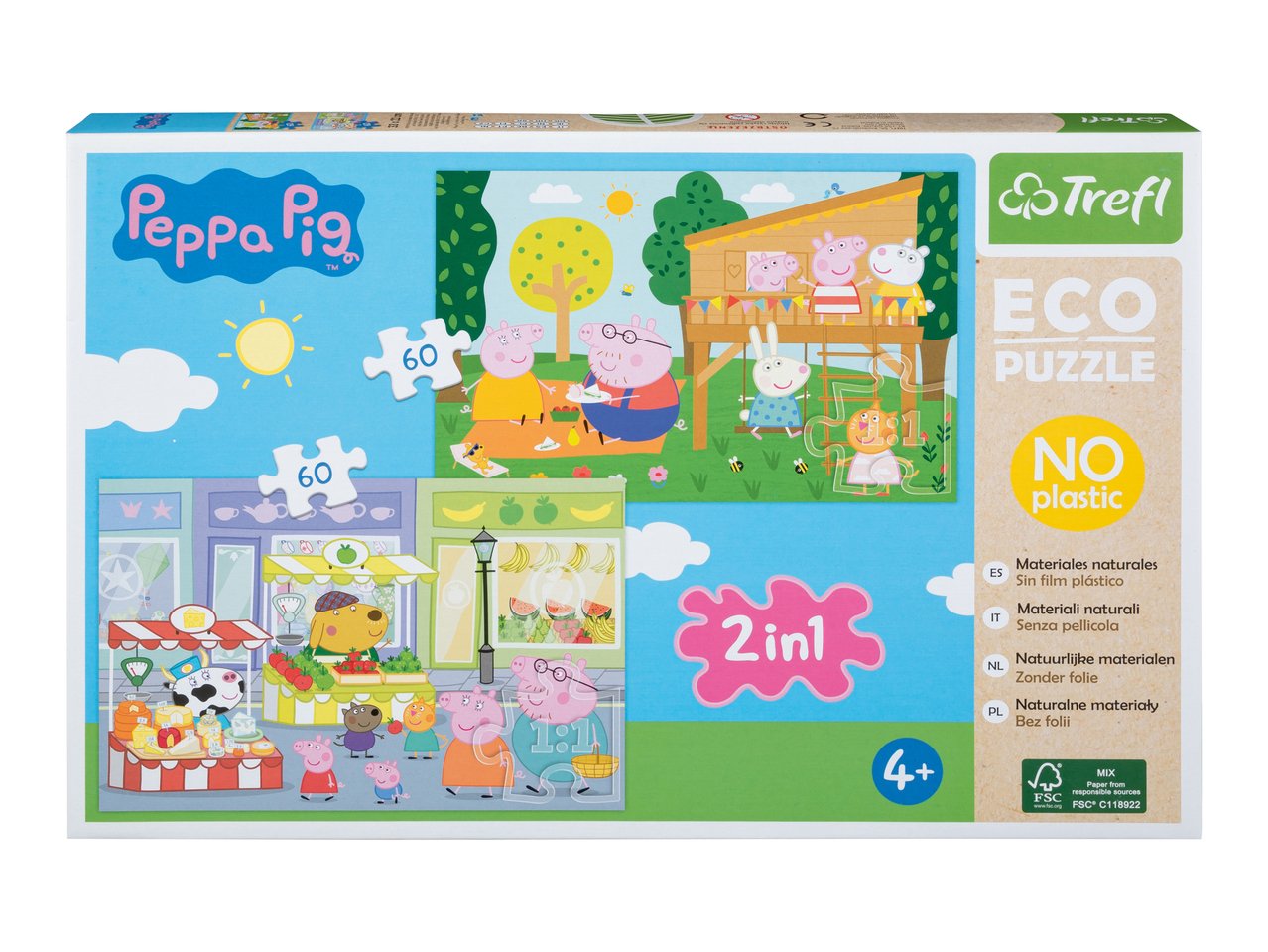 Puzzle 2 in 1 "Avengers, Peppa Pig, Sam il Pompiere, Paw Patrol"