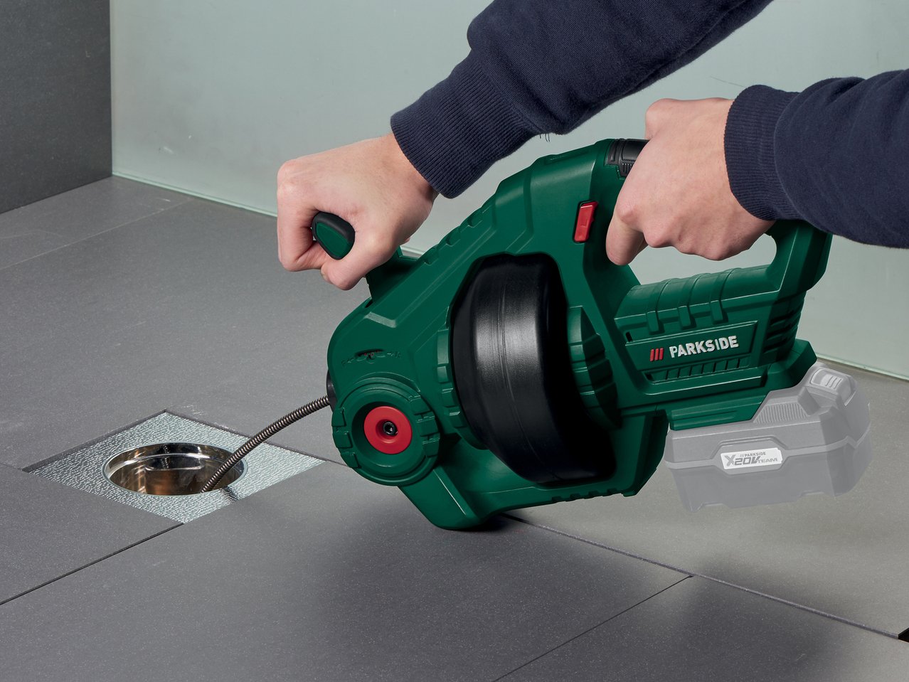 Sonda sturatubi ricaricabile