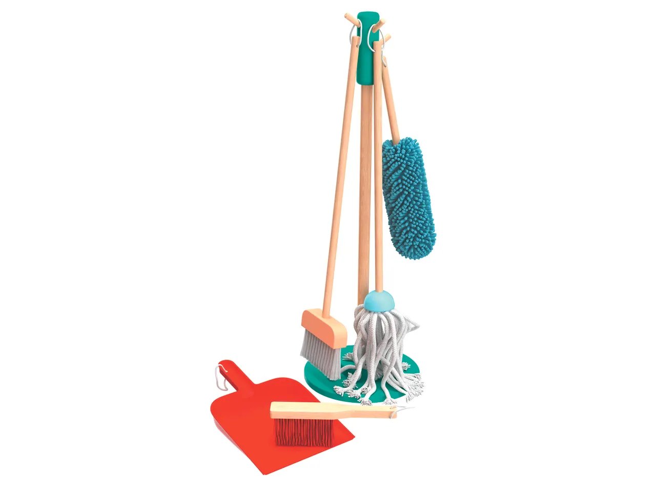 Set per pulire, asse da stiro o stendibiancheria per bambini