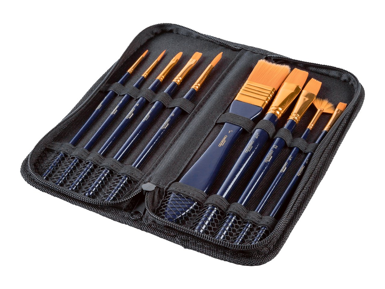 Set pennelli con custodia