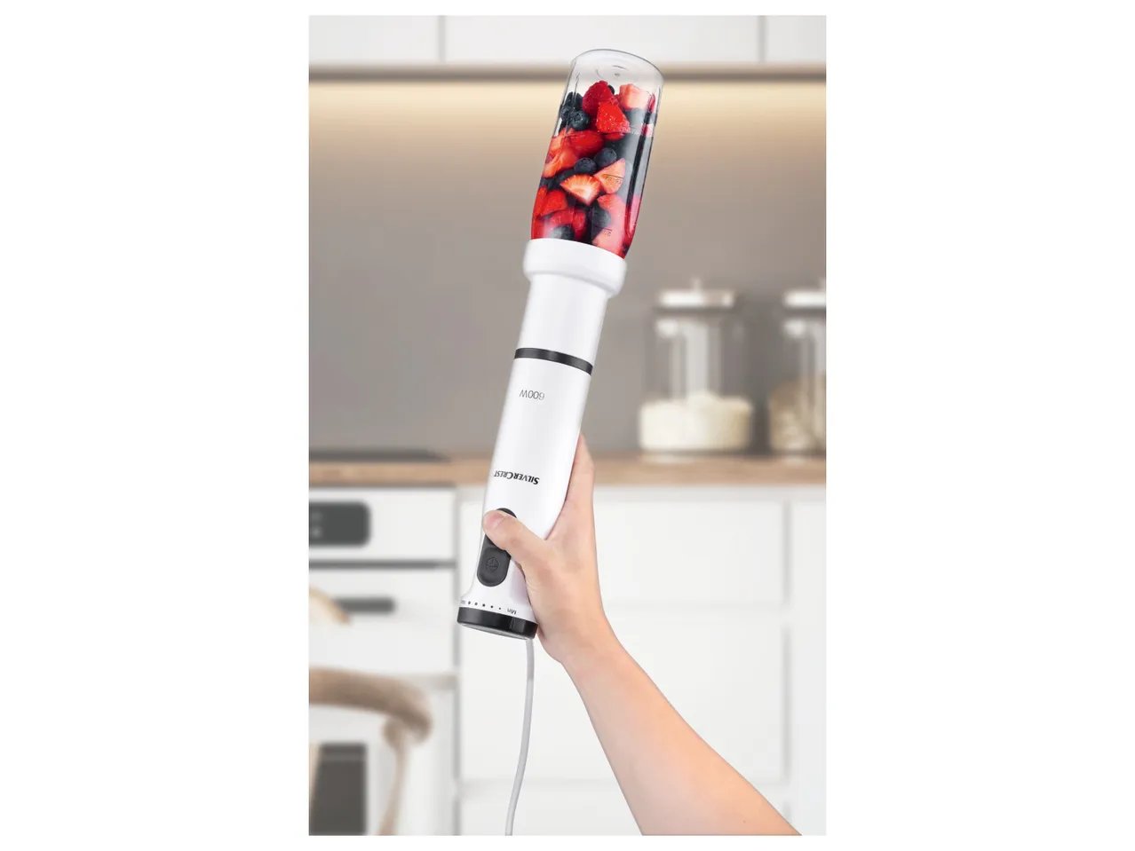 Frullatore a immersione con inserto smoothie