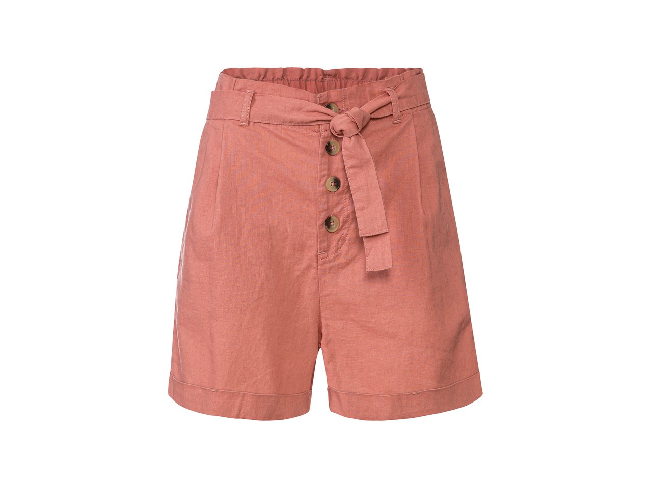 Shorts in lino da donna