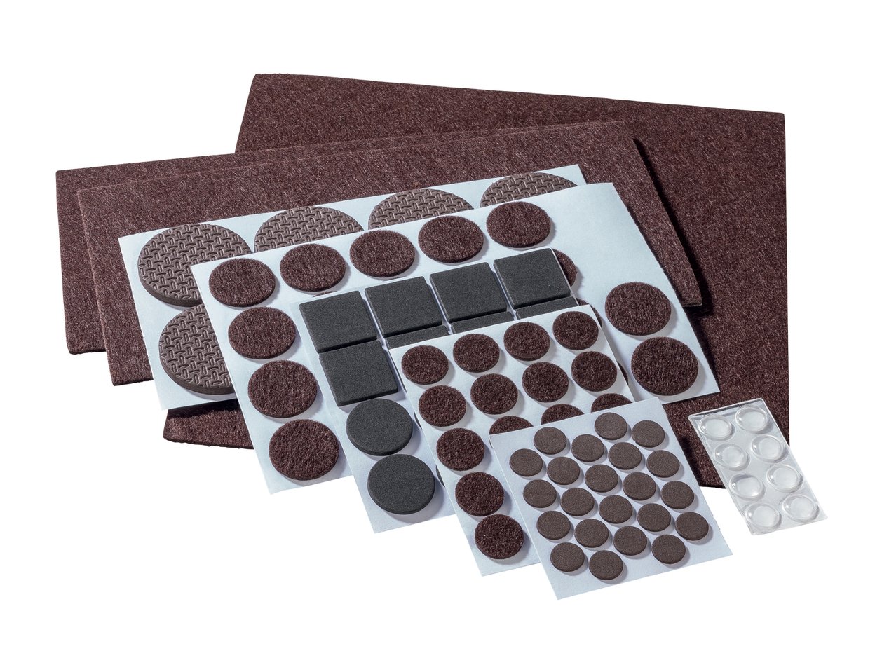 Set feltrini, cunei fermamobili/porte o piedini con feltro