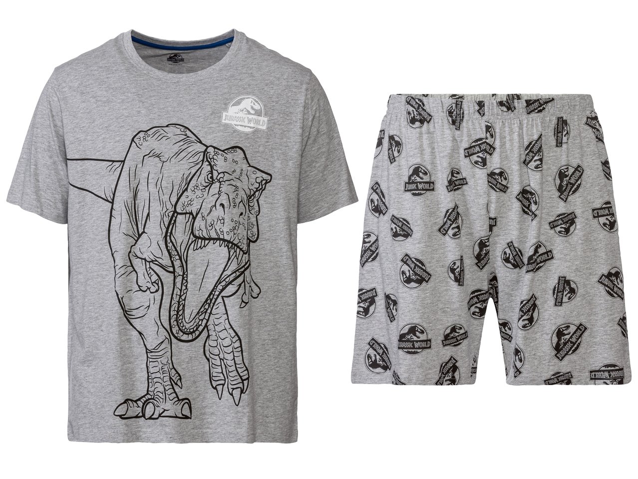 Pigiama corto da uomo "Transformers, Jurassic World, Batman"