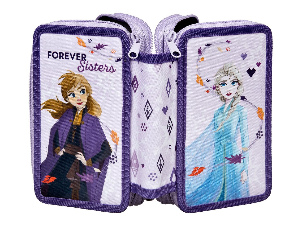 Astuccio a tre cerniere "Minions, Frozen, Spiderman, Spirit"