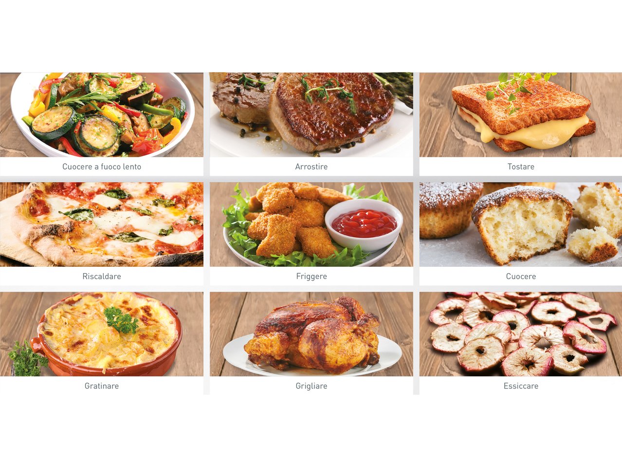 Friggitrice ad aria calda 9 in 1