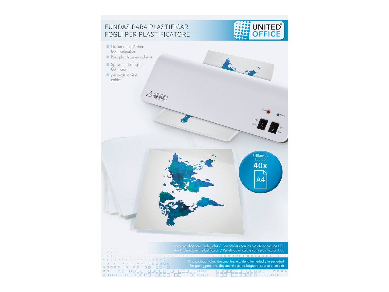 Fogli per plastificatore