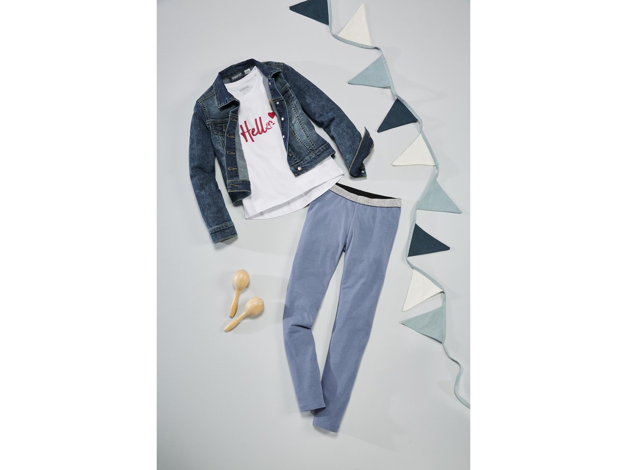 Giubbino in jeans da bambina