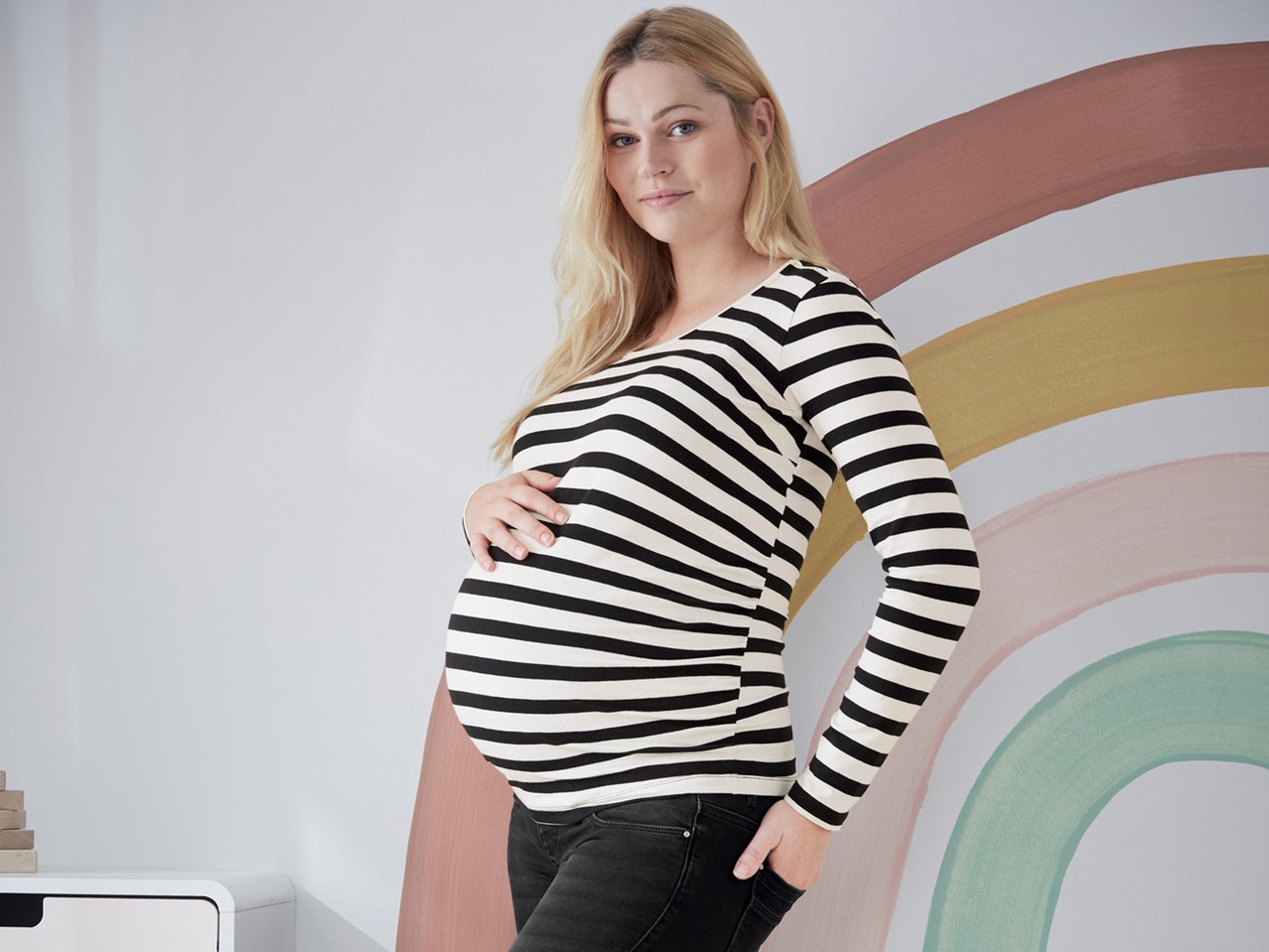 Maglia premaman a maniche lunghe