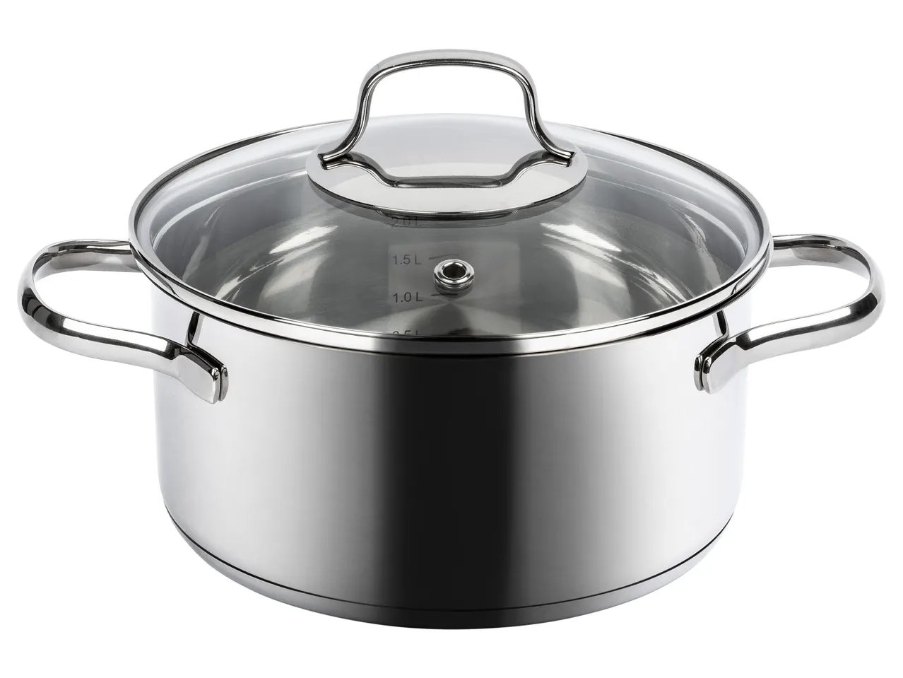 Pentola con coperchio in vetro ø 20 cm