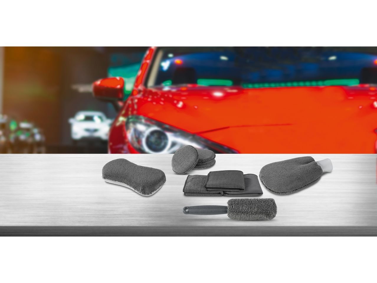 Set accessori per pulizia auto