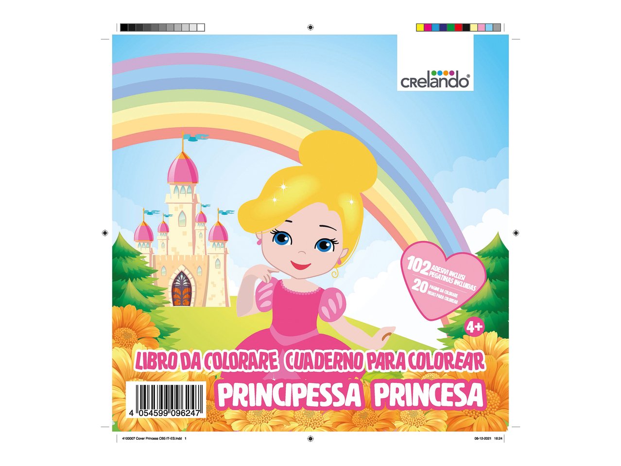 Album da colorare con paillettes e sticker